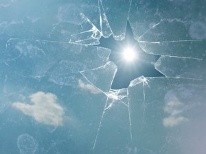 broken-https://pixabay.com/en/broken-glass-sun-clouds-shattered-549087/