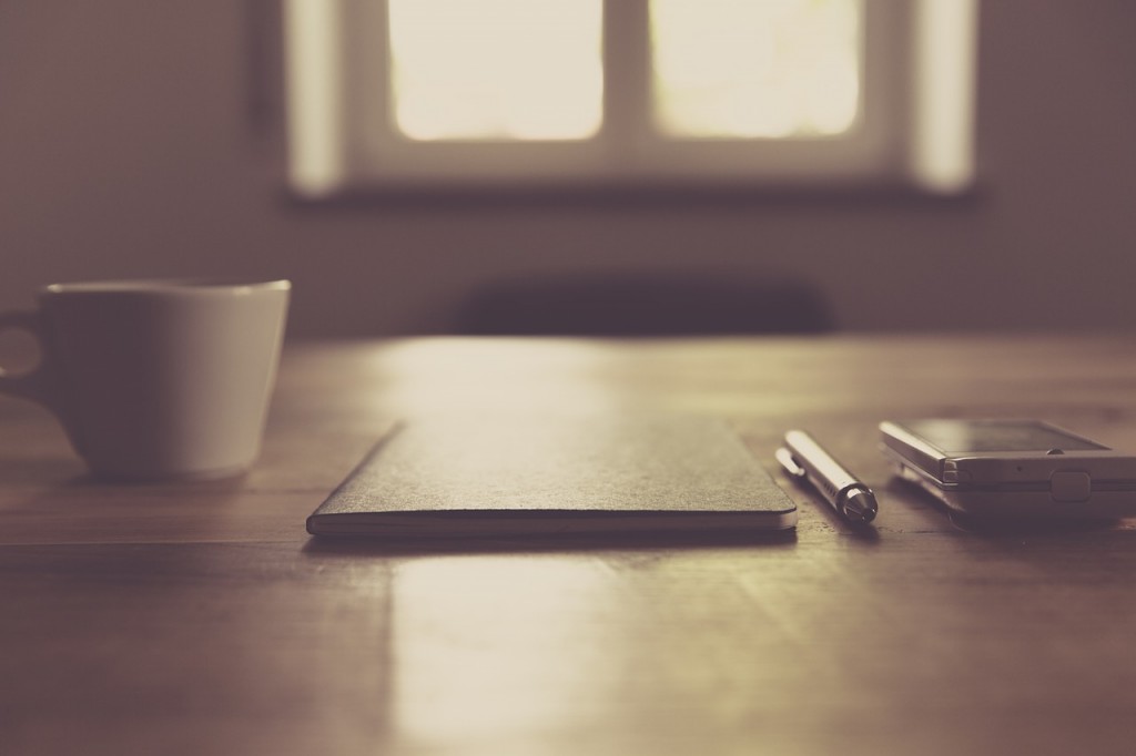 a book on a table