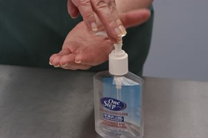 Perform hand hygiene