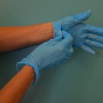 Apply clean disposable gloves