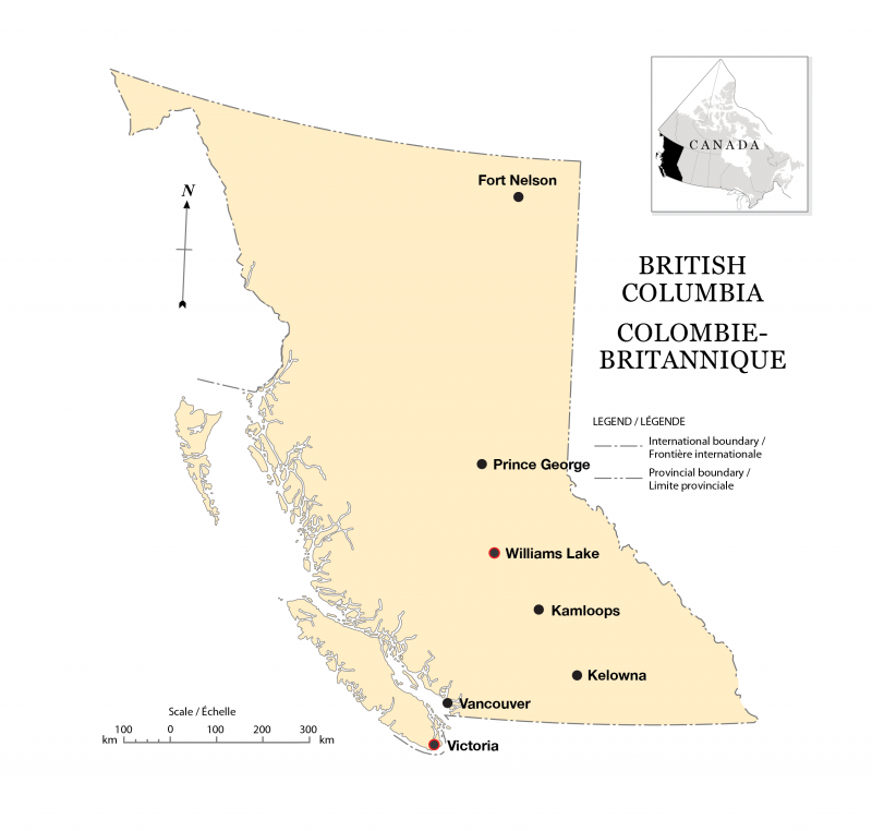 Map Of Williams Lake Case Study 1: Victoria And Williams Lake – British Columbia In A Global  Context