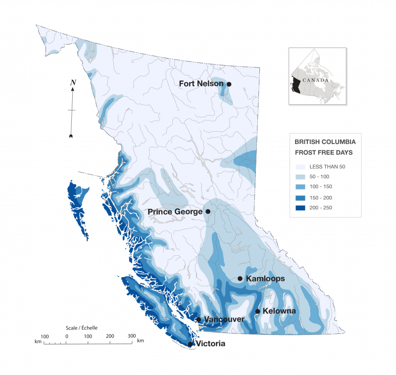 Frost Depth Chart Canada