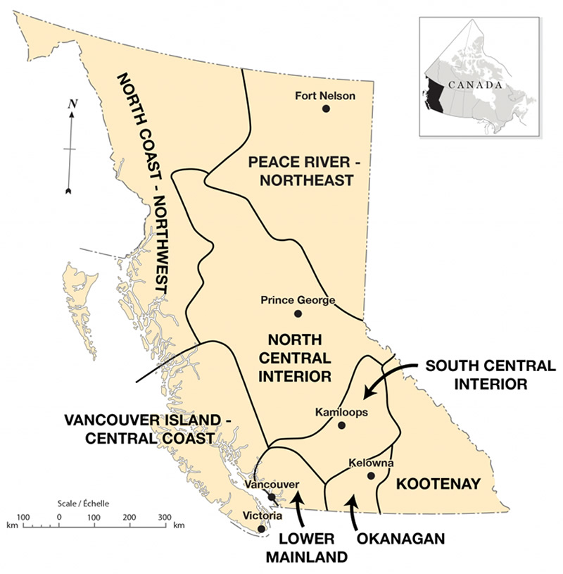 Central Interior Bc Map Introduction – British Columbia In A Global Context