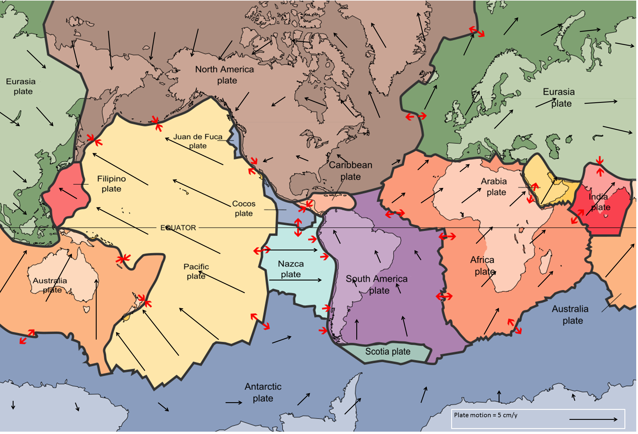 san andreas fault world map