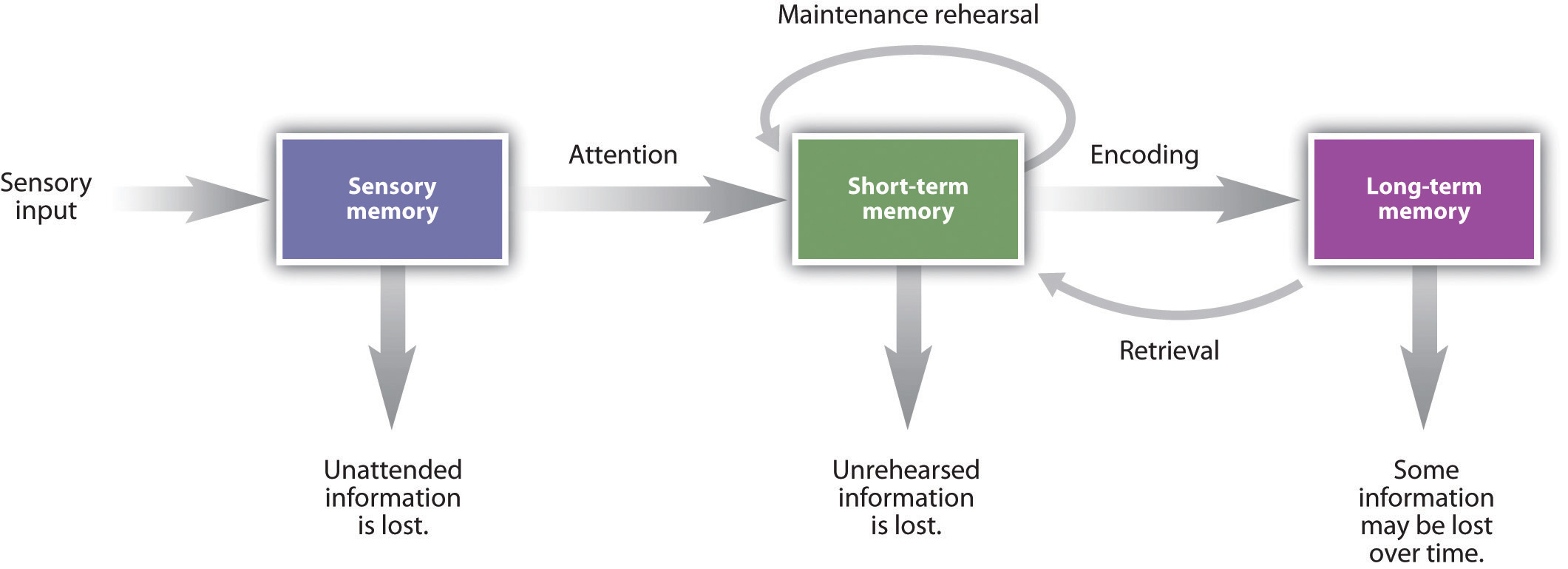 Stages of outlet thinking in psychology