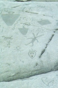 Petroglyphs found near Peterborough, Ontario.