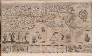 An example of Champlain's cartographic skills, 1612.