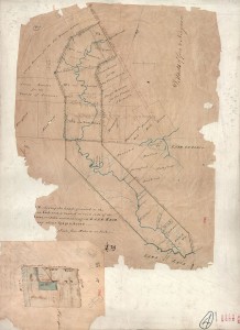 Thomas Ridout's map of Grand River Lands held by the Mohawk Nation, 1821.
