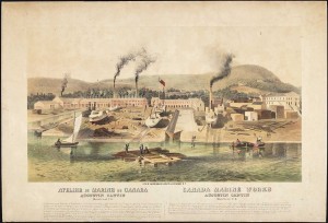 The Canada Marine Works at Lachine, ca. 1875, by Peter Winkworth