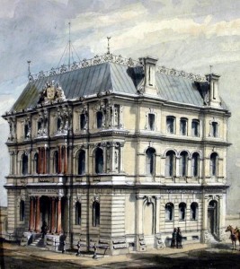 Chateau Clique leader John Richardson opened the Bank of Montreal in 1817. Thirty-three years later, brewer and industrialist John Molson opened his own.  The Molson Bank, ca.1860.