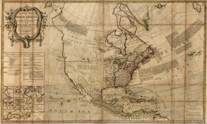 European perspectives on the northwest are made clear in this c.1750 map by Robert Sayer. Is there a northwest passage through "Parts Unknown"? The mythical "River of the West" holds out some hope, as does all that terra incognita.