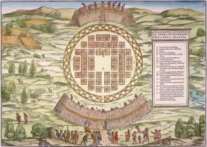 Figure 3.5 Hochelaga village, ca. 1535.