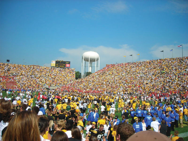 Football game crowd