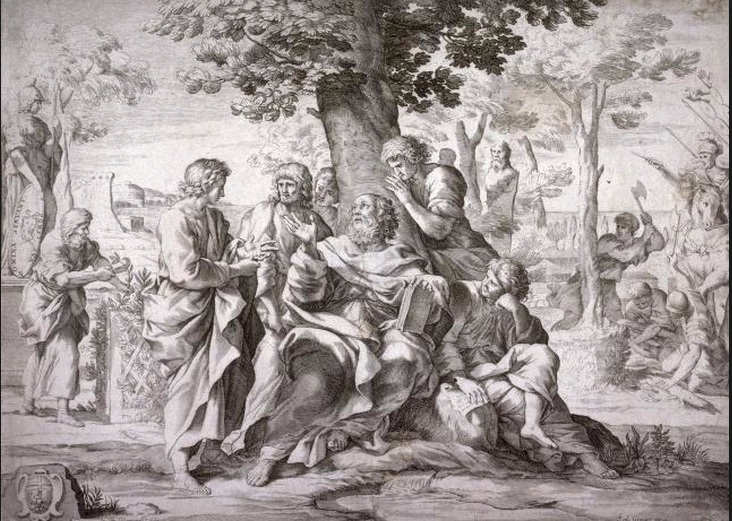 Socrates and his student: Johann Friedrich Greuter, 1590: (San Francisco,Â Achenbach Foundation for Graphic ArtsÂ 