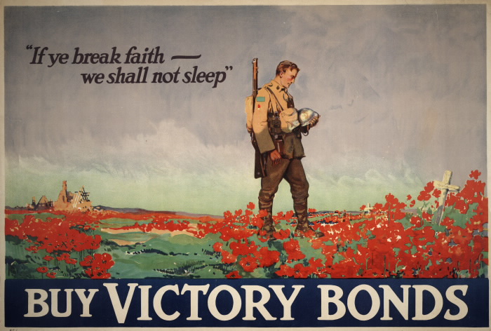 Victory bonds poster. Long description available.