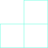 Three squares are shown, in a sideways L shape.