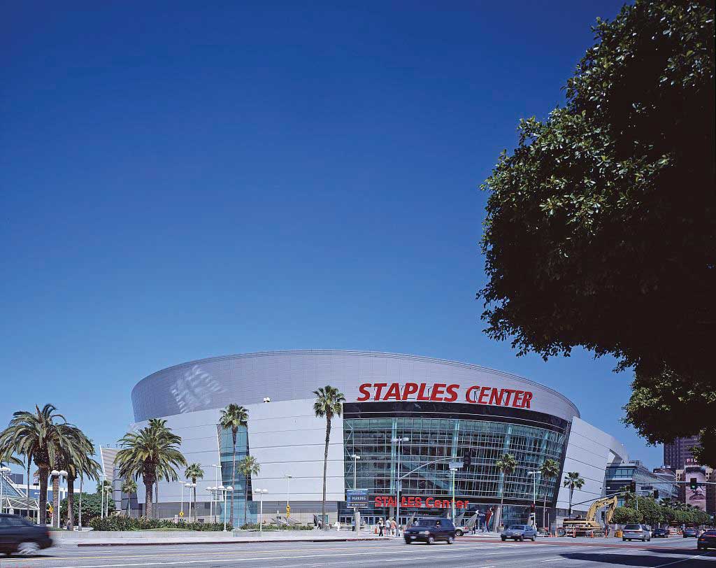 The Los Angeles Staples Center.