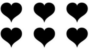 Heart, heart, heart, heart, heart, heart