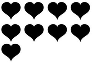 Heart, heart, heart, heart, heart, heart, heart, heart, heart.