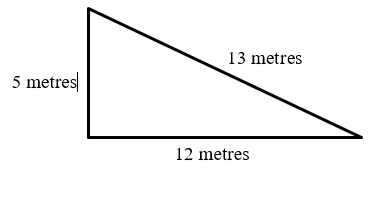 a triangle whose sides are 5m, 13m, 12m.