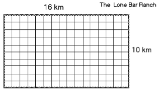 length 16 km, width 10 km
