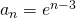 Rendered by QuickLaTeX.com {a}_{n}={e}^{n-3}