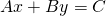 Rendered by QuickLaTeX.com Ax+By=C