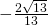 Rendered by QuickLaTeX.com \,-\frac{2\sqrt{13}}{13}\,