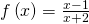 f\left(x\right)=\frac{x-1}{x+2}