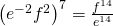 Rendered by QuickLaTeX.com {\left({e}^{-2}{f}^{2}\right)}^{7}=\frac{{f}^{14}}{{e}^{14}}
