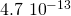 Rendered by QuickLaTeX.com 4.7\,×\,{10}^{-13}