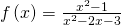 \,f\left(x\right)=\frac{{x}^{2}-1}{{x}^{2}-2x-3}\,