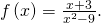 \,f\left(x\right)=\frac{x+3}{{x}^{2}-9}.