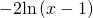 Rendered by QuickLaTeX.com \,-2\mathrm{ln}\left(x-1\right)\,