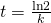 Rendered by QuickLaTeX.com t=\frac{\mathrm{ln}2}{k}