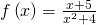 f\left(x\right)=\frac{x+5}{{x}^{2}+4}