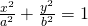 Rendered by QuickLaTeX.com \frac{{x}^{2}}{{a}^{2}}+\frac{{y}^{2}}{{b}^{2}}=1