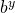 Rendered by QuickLaTeX.com \,{b}^{y}\,