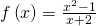Rendered by QuickLaTeX.com f\left(x\right)=\frac{{x}^{2}-1}{x+2}
