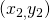 Rendered by QuickLaTeX.com \,\left({x}_{2,}{y}_{2}\right)\,