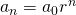 Rendered by QuickLaTeX.com {a}_{n}={a}_{0}{r}^{n}