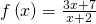 f\left(x\right)=\frac{3x+7}{x+2}