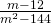 \frac{m-12}{{m}^{2}-144}