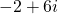 Rendered by QuickLaTeX.com -2+6i