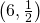 \left(6,\frac{1}{2}\right)