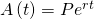 Rendered by QuickLaTeX.com A\left(t\right)=P{e}^{rt}