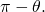 \,\pi -\theta .