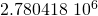 Rendered by QuickLaTeX.com 2.780418\,×\,{10}^{6}