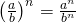 Rendered by QuickLaTeX.com {\left(\frac{a}{b}\right)}^{n}=\frac{{a}^{n}}{{b}^{n}}