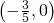 \left(-\frac{3}{5},0\right)